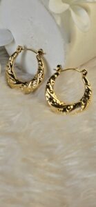 Ornate gold hoops