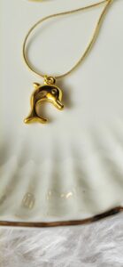 Dolphin charm necklace