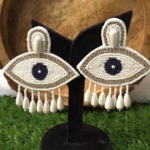 Evil eye earrings