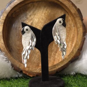 Statement bird earrings